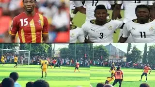 Panin de Panin Ex Black Star Players scored 5 goals in the first half against Bloggers & Presenters