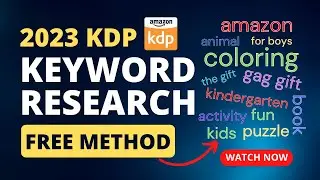 Free Amazon KDP Keyword Research Strategy - Improve Your Book Reach With Word Clouds