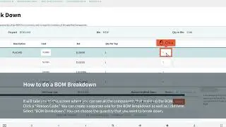 How To Do a BOM Breakdown in Cetec ERP