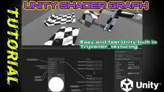 Unity How to create Shader Graph -  Easy & fast Unity built in Triplanar texturing