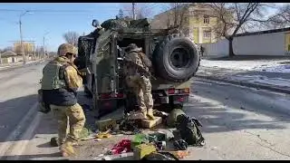 Russian military hardware was destroyed / Российская военная техника уничтожена
