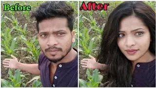 Boy to girl photo editing || Make any body face famale version || face changer app boy to girl #face