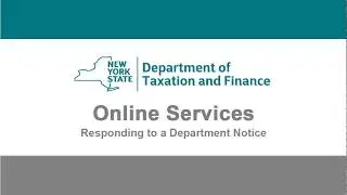 Responding to a Department Notice Demonstration