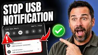 How to Stop USB Connector Connected Disconnected Notification