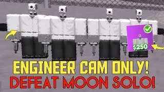 New Update🔥 Engineer Cameraman Unit Only Challenge! Defeating Solo! - Bathtub Tower Defense Roblox