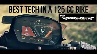 Best Tech on a 125 cc Bike TVS Raider 125 with TFT Console Navigation, Voice Command, Bluetooth