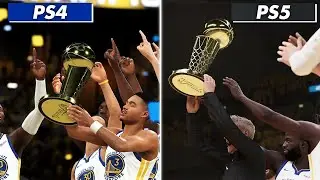 NBA 2K23 - PS5 vs PS4 | Finals/Ring Ceremony Comparison