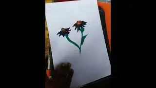 flower painting / easy flower drawing 😱🥰 / simple drawing ||#short#Ashortaday #trending#sonamartwork