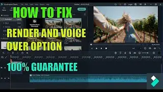 HOW TO FIX RENDER AND VOICE OVER OPTION | WONDERSHARE IN FILMORA X | 100% GUARANTEE