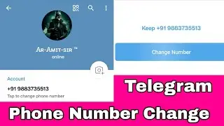 Telegram Ka Phone Number Change Keise Kare ? How To Change Your Telegram Phone number ? 