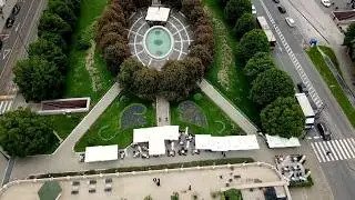 Zagreb , Croatia Europe Drone . Загреб Харватска Дрон