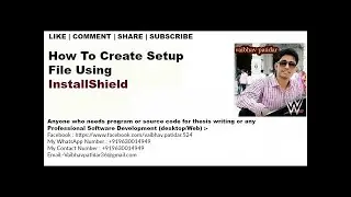How to Create a Setup exe file in Visual Studio 2013 or 2010