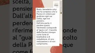 La Parola in centoparole - Commento al Vangelo del 11 Settembre 2024