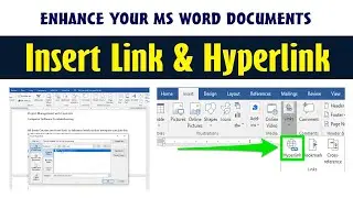 How to Setup Links in MS Word 2019 | Ms Word Tutorial 2019