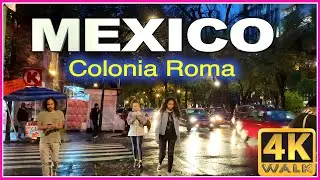 4K WALK MEXICO City ROMA CDMX 4k video SLOW TV travel vlog