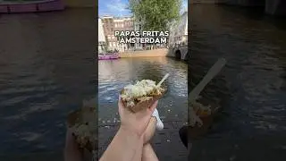 Papás fritas más virales de Amsterdam  #amsterdam #comida #viajes