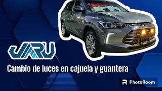 tracker cambio de luces de guantera y cajuela !!