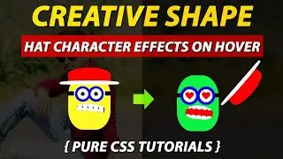 Hat Character Effects Using Pure CSS By VRPawar  Plz SUBSCRIBE My Channels for the Daily Videos