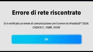 Here's how to fix it (CODE:C_YQBR_0020) in eFOOTBALL 2024