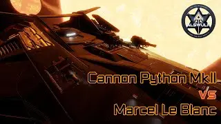 Elite Dangerous | vs Marcel Le Blanc [cannon Python MkII vs meta-FDL]