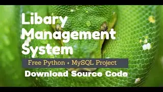 Library management system Python MySQL project for download