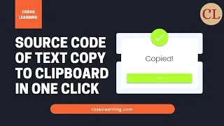 Source Code Of Text Copy To Clipboard In One Click | Free Source Code | Cosas Learning