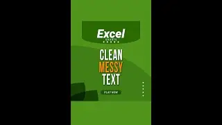 Clean Messy Text Easily in Excel | Excel | Tutorials | Youtube Shorts 