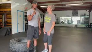 Tire flip demo video for Working Well's Corporate Cup Challenge
