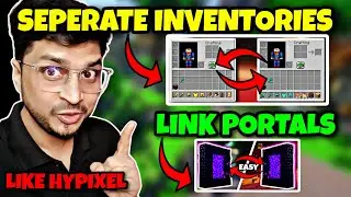 How To Seperate Inventory of Worlds in Minecraft | How To Link Portals in Minecraft
