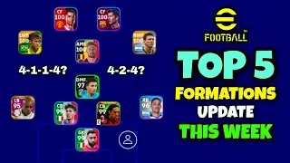 Top 5 New Formations Update In eFootball 2023 | 4-1-1-4 Formation Available!? 🤔