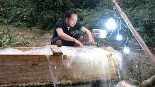 Primitive Water Plant, Installing Free Electricity and Water System For The House