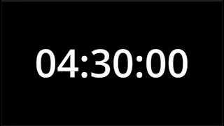 4 Hour 30 Minute Countdown Timer | Simple