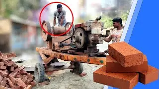 Unbelievable! This Weird Asian Machine Breaks Bricks - You Have to See It!