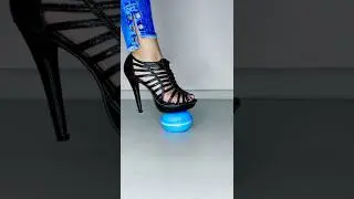 ASMR Blue Slime Box vs High Heels Crushing | #33 | Crunchy & Satisfying Oddly Sounds Compilation 👠