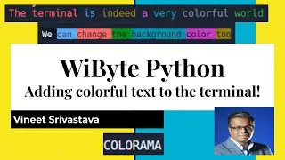 Python Programming: Adding colorful texts and backgrounds to the terminal using colorama module.