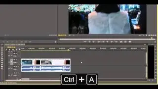 Select/Diselect All - Premiere Pro CC Keyboard shortcut