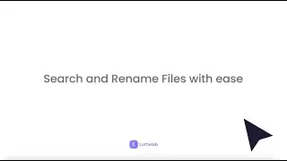Now LIVE on Lottielab: FILE RENAME AND SEARCH