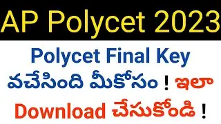 ap polycet 2023 final key download in telugu