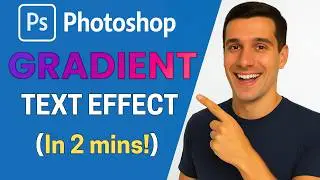 How to Create Gradient Text Effect in Photoshop (EASY METHOD)