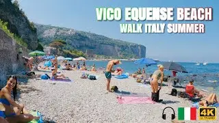 Vico Equense 🇮🇹 The Pezzolo - Lido Beach Free, Italy Walking Tour - 4KUHD