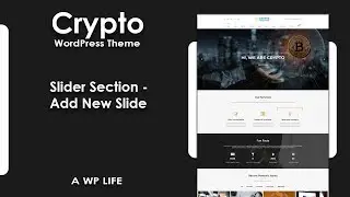 Slider Section - Add New Slide (Crypto Premium WordPress Theme)