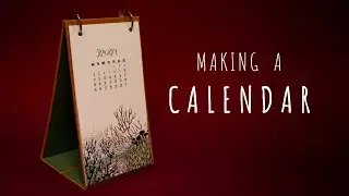 How I made a 2021 CALENDAR || DIY Desk calendar, Reusable calendar base