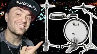 Let's Play The Pearl Compact Traveler Drum Set - Studio Audio - PRATER (FIXED AUDIO RE-UPLOAD)