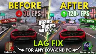 GTA 5 Best Settings For Low-End PC | No Lag & Smooth Gameplay 😍