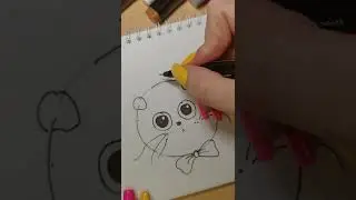 МК РИСУНОК МОРДОЧКА БАСИКА / МИЛЫЙ БАСИК КАК НАРИСОВАТЬ 