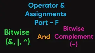 Oper. & as  part F |core 24 Bitwise & Bitwise complement operator detail explanation in #hindi #java
