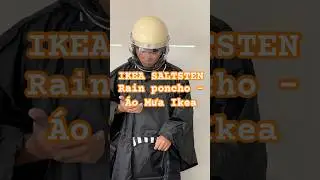 IKEA SALTSTEN Rain poncho - Áo Mưa Ikea#review