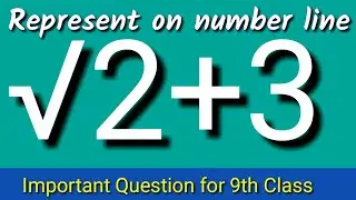 Represent √2+3 on the number line, Locate √2+3 on number line, √2+3 on number line,