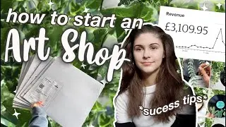 How to start an ONLINE ART SHOP in 2021 (Tips to sell your art online in an art business)