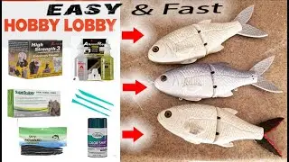 Fastest way to make Big SwimBaits & Lures |  lure making made easy. 